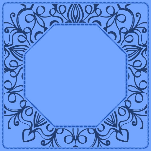 方形装饰框架，设计元素。矢量图图片下载