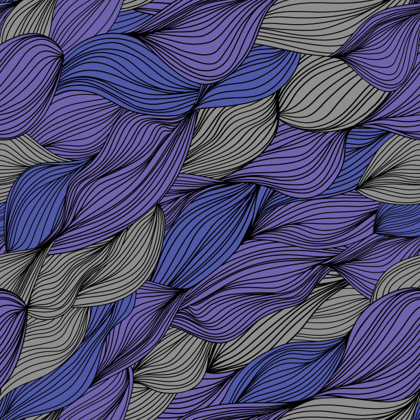 无缝彩色全手绘图案图片下载