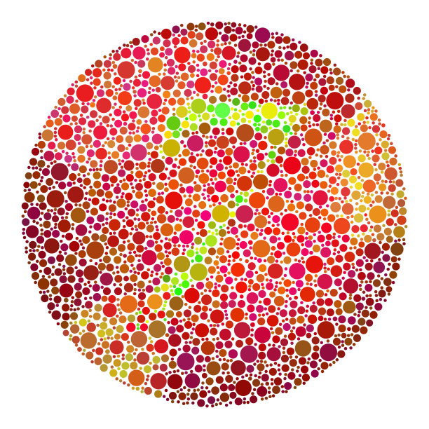 色盲测试马赛克。图片下载