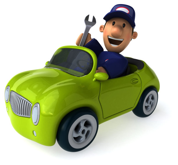 有趣的机制- 3D插图图片下载