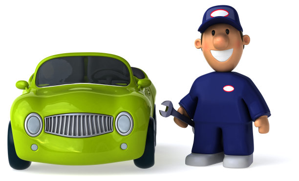 有趣的机制- 3D插图图片下载