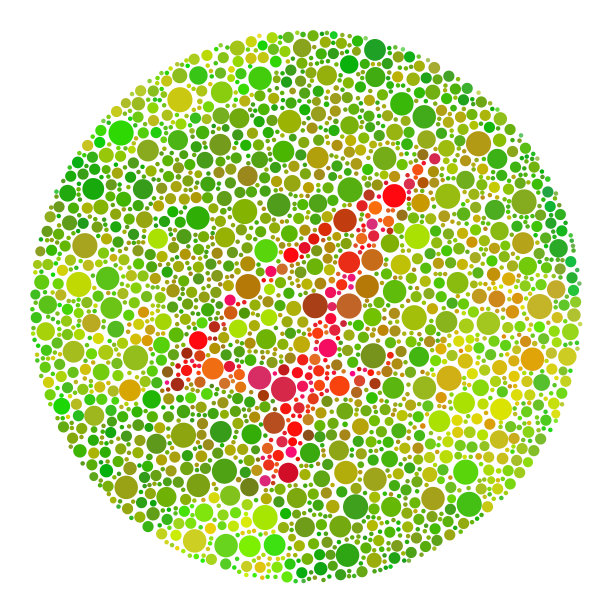 色盲测试马赛克。图片下载