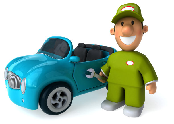 有趣的机制- 3D插图图片下载