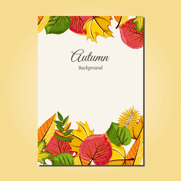 秋季背景矢量图图片下载