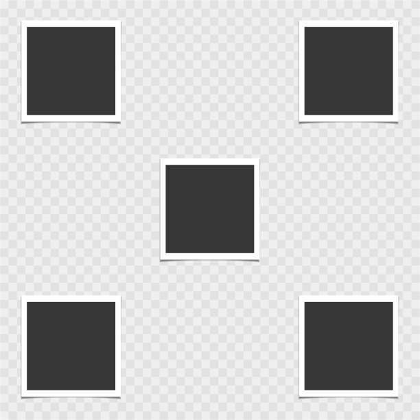 收藏相框。矢量模板为您的时尚照片或图像图片下载