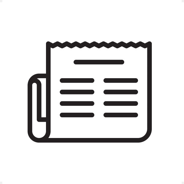 报纸轮廓图标-像素完美图片下载