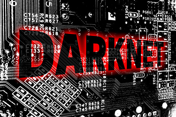 暗网与电路板的概念背景图片下载