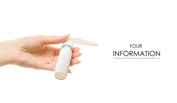 用手为咽喉喷药保健模式图片下载