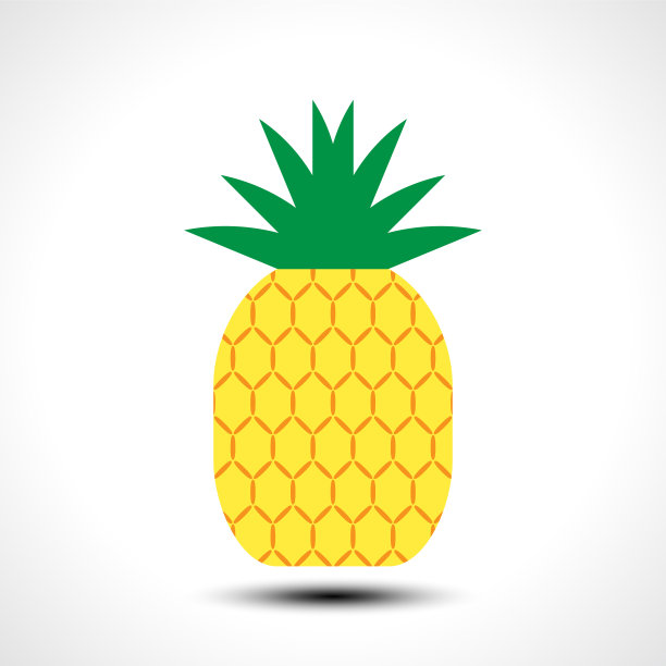 菠萝图标符号设计说明图片下载