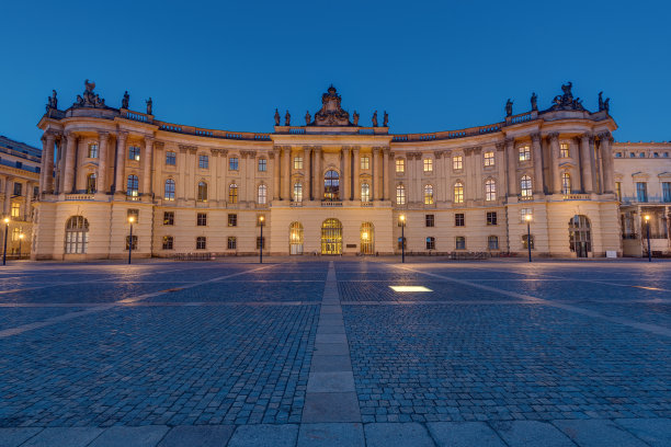 柏林林登大道的老历史建筑图片下载