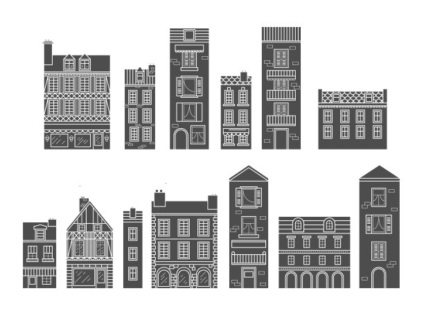 欧洲的房子。图片下载