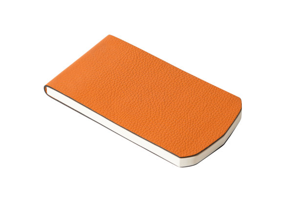 空白黄色皮革笔记本孤立在白色背景图片下载