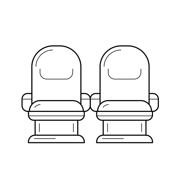 剧场座位线图标图片下载