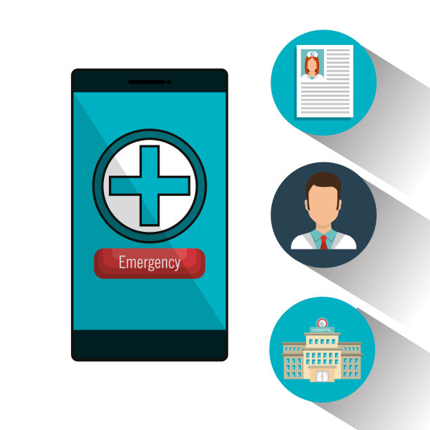 数字医疗保健技术图标图片下载