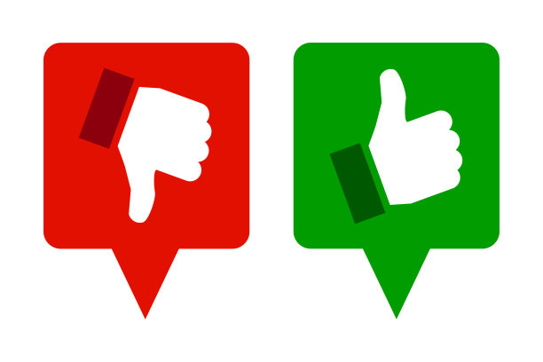 拇指向下，向上-股票图片下载