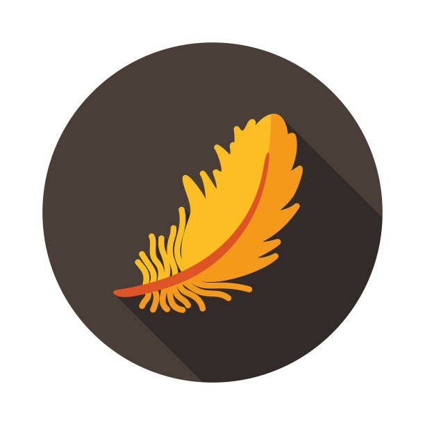 羽毛矢量图标图片下载