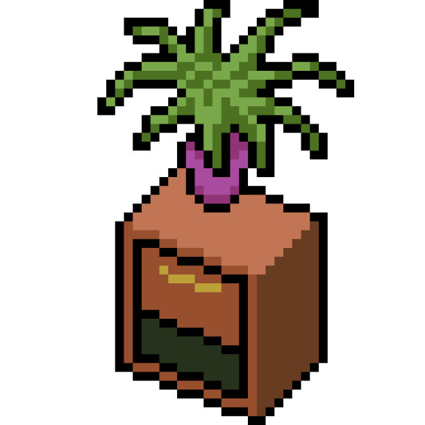 矢量像素艺术孤立的卡通图片下载