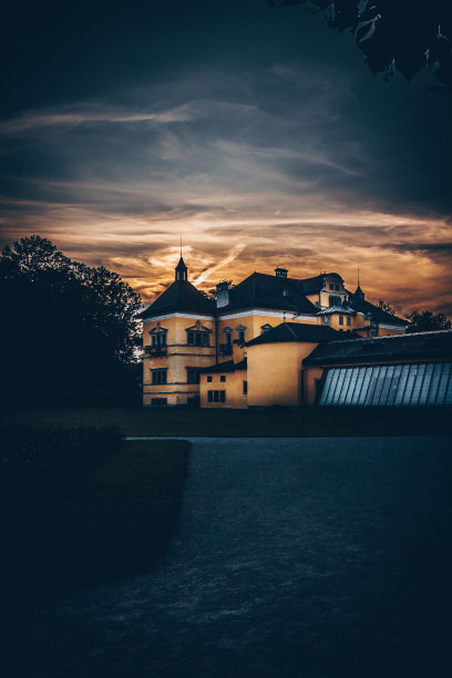 萨尔茨堡的海尔布伦城堡图片下载