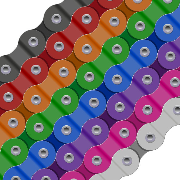 多色矢量背景制成的自行车或自行车链图片下载