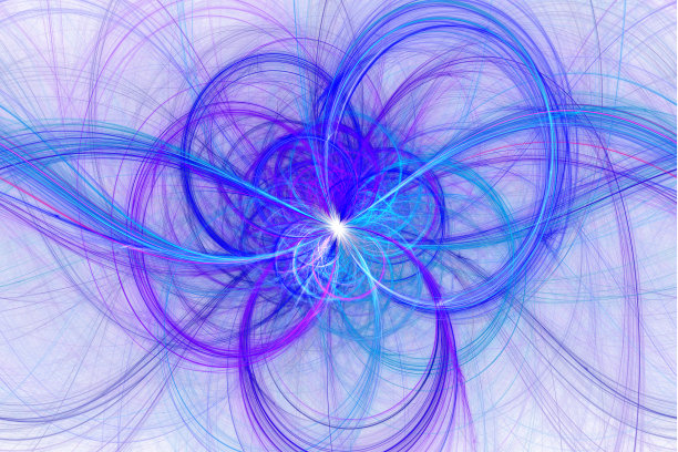 美丽的分形抽象线条插图，图片下载