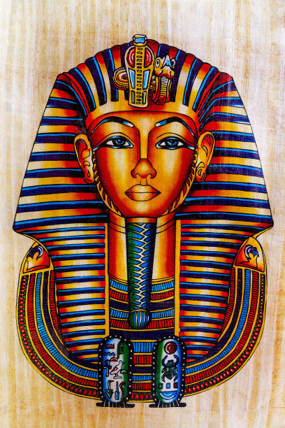 描绘拉美西斯二世的莎草纸纪念品图片下载