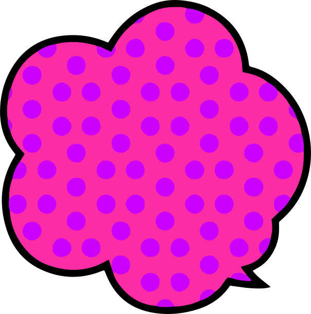 彩色点卡通演讲气球3图片下载