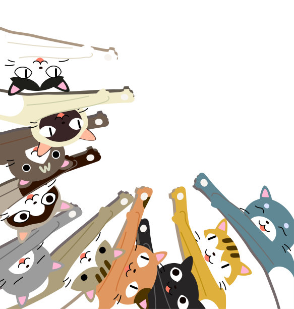 一只猫伸到了第4帧图片下载