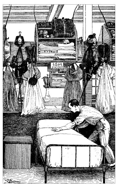 法国民用及军事学校仿古插图:特种军事学校学生房图片下载