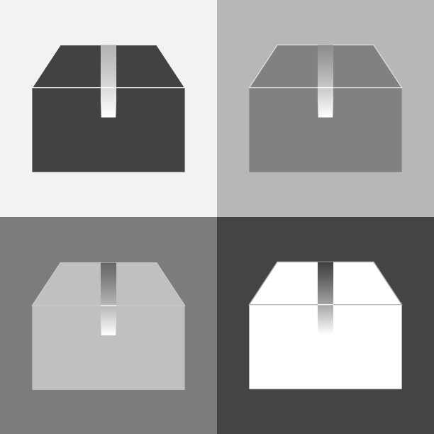 矢量图标设置纸板箱。盒子里的东西。图片下载