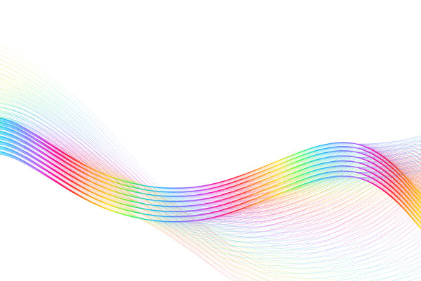 抽象光谱颜色大火焰波复制在孤立的白色背景上图片下载