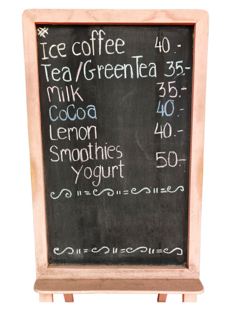 咖啡菜单板图片下载