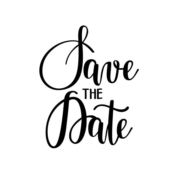 保存日期矢量书法数字绘制模仿图片下载