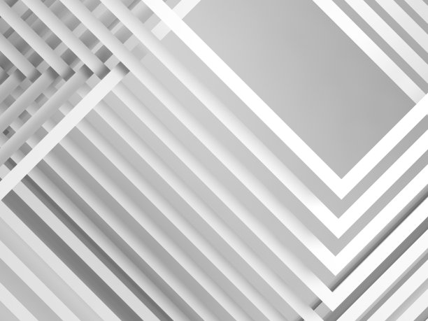 抽象白色背景，3D条纹素材图片