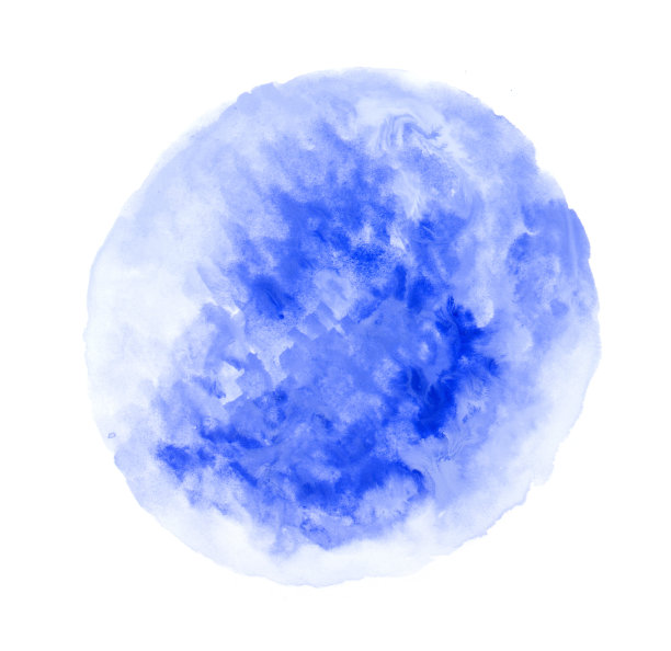 蓝色水彩图片下载