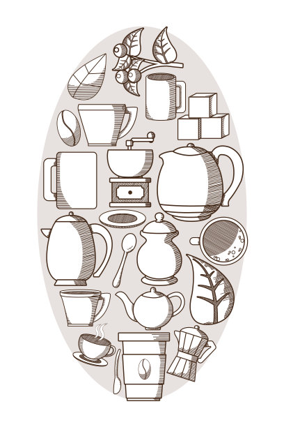 喝咖啡的时间概念图片下载