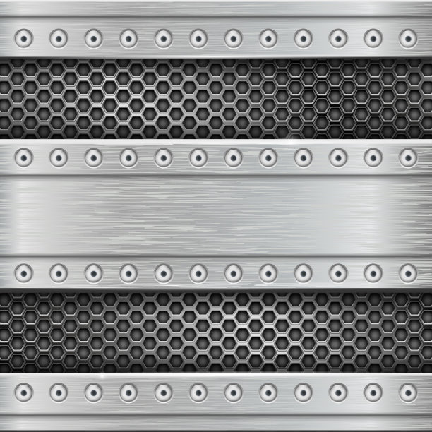 金属穿孔纹理与铆钉图片下载
