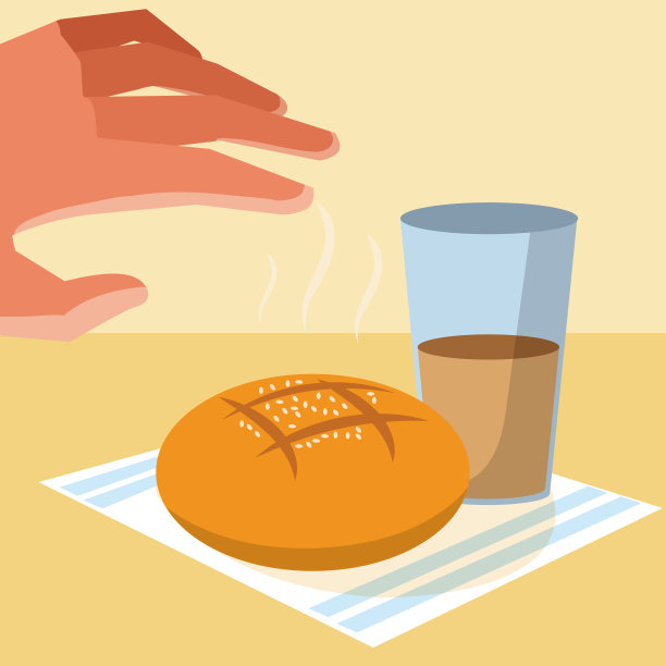 抓着面包的手图片下载