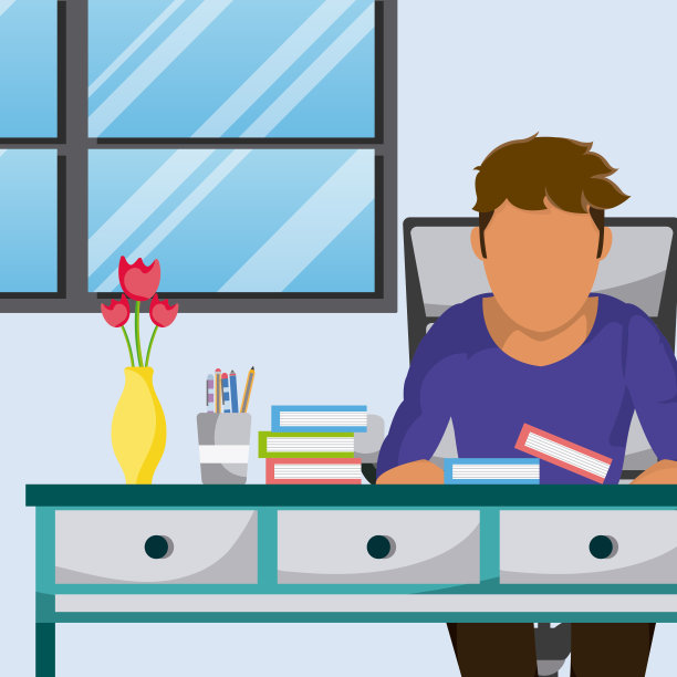 办公室里的年轻人图片下载