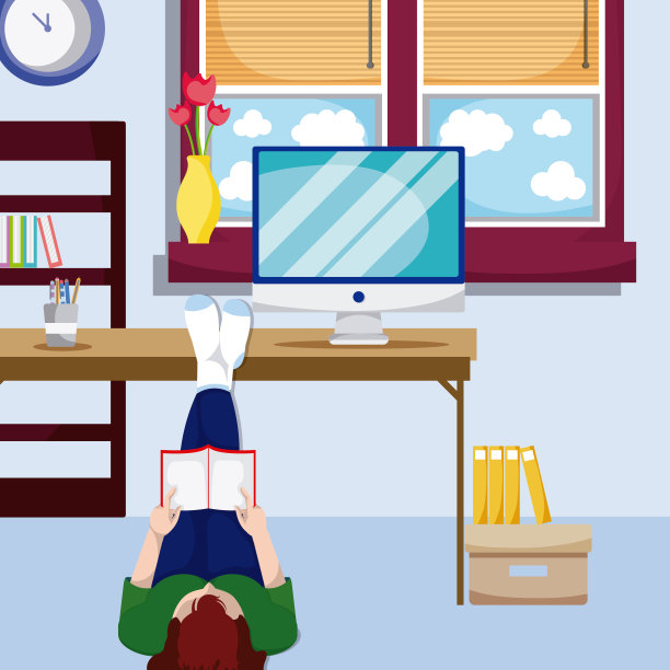 在家里看书的女人图片下载