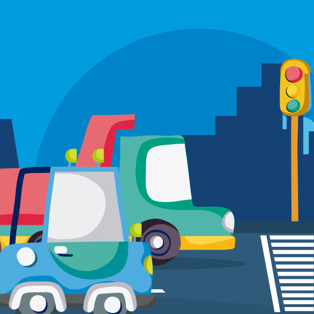 等待交通灯的车辆图片下载