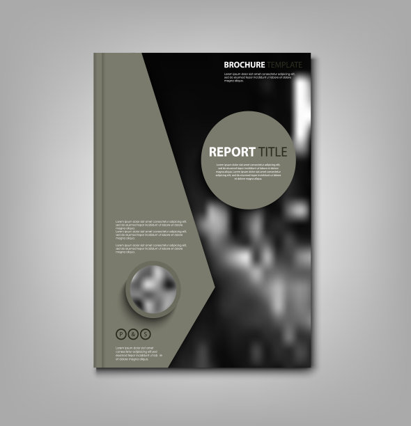 带有抽象现代设计模板的小册子、书籍或传单图片下载
