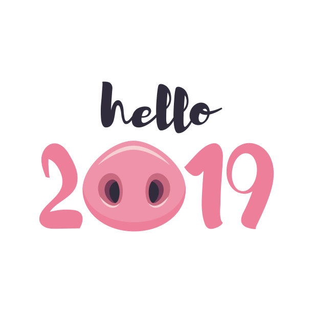 矢量卡hello 2019素材图片