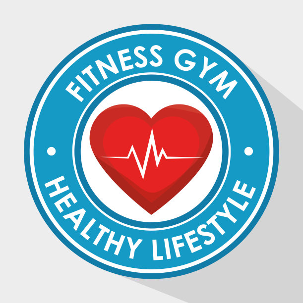 运动健身健康生活设计孤立图片下载