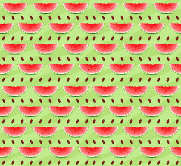 矢量西瓜切片。你好,夏天。图片下载