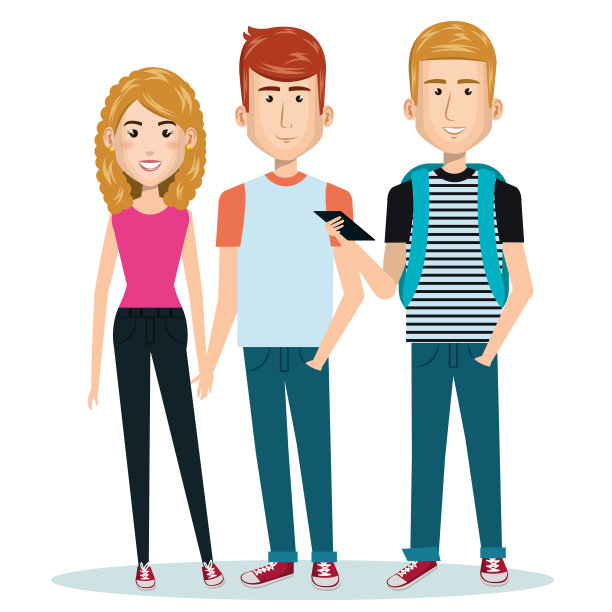 年轻人塑造的角色图片下载