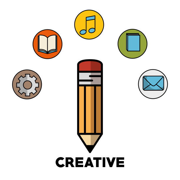 铅笔和物体设计图片下载