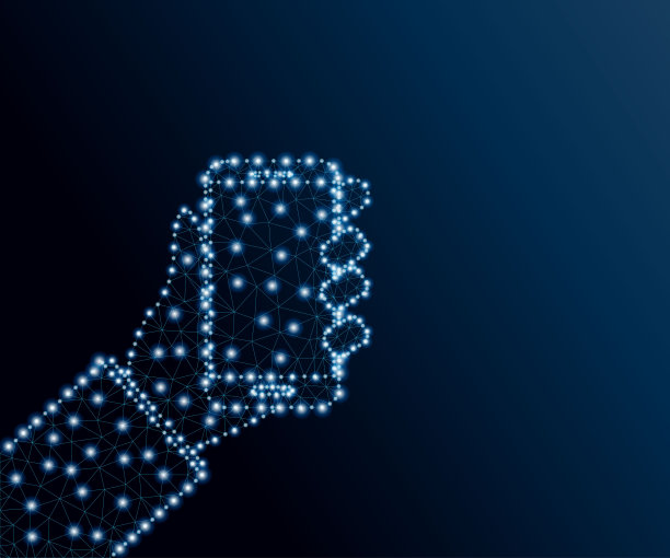 手持智能手机多边形，蓝星2图片下载