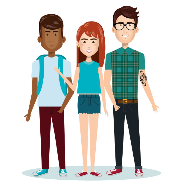 年轻人塑造的角色图片下载