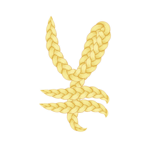 辫子的头发字体图片下载