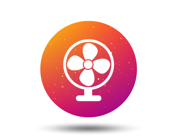 通风机图标。通风或扇形标志。图片下载